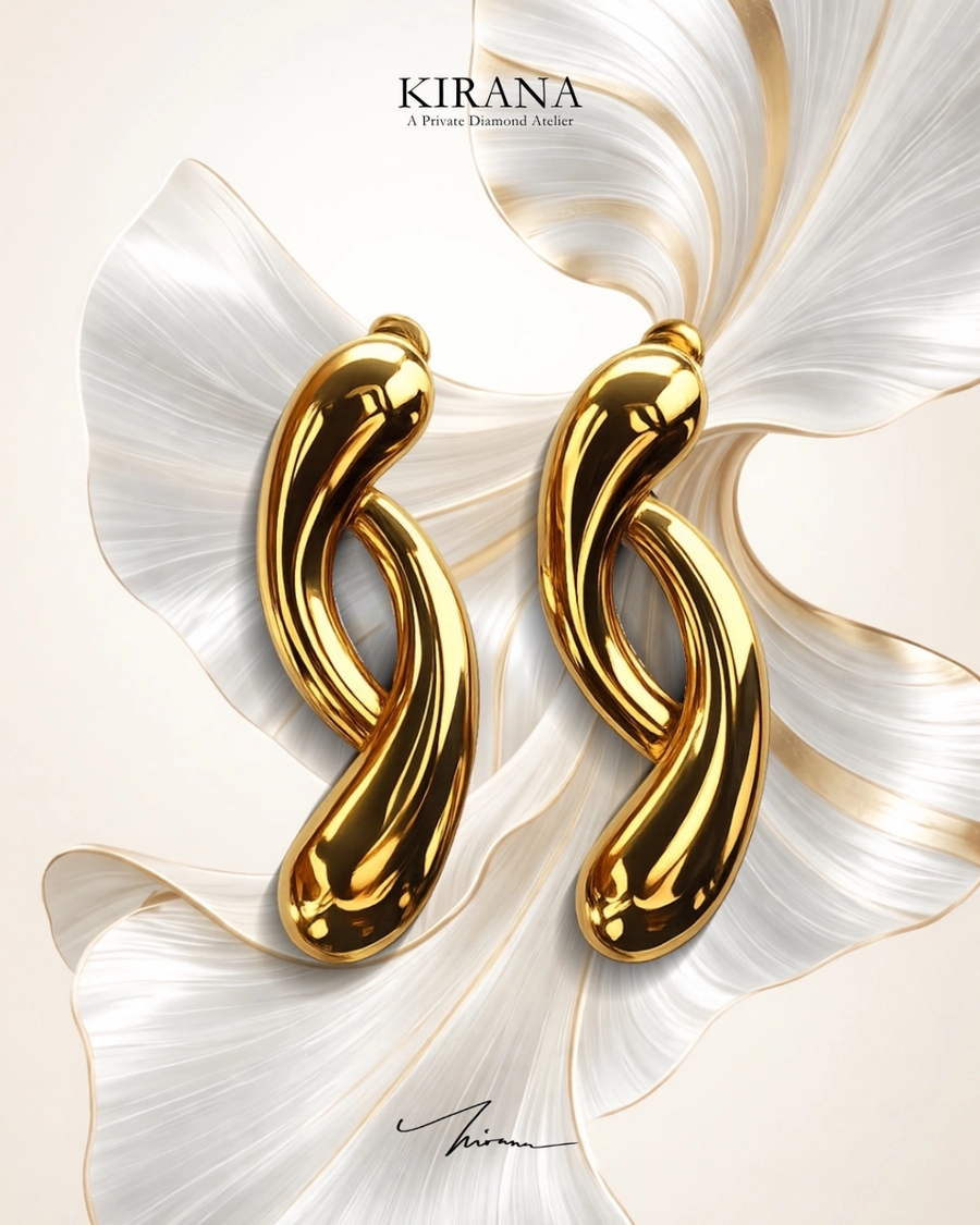 Anting puntir emas